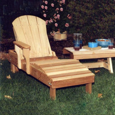 Cedar Adirondack Chaise Lounge