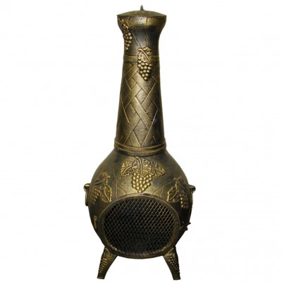 European Vineyard Cast Iron Chiminea