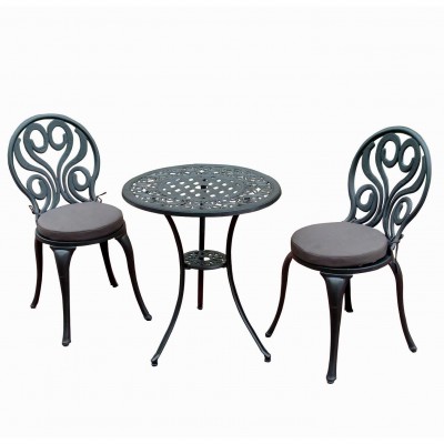 Sunset Swirl Aluminum Bistro Set 