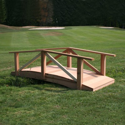 6' Cedar Pearl River Garden Bridge