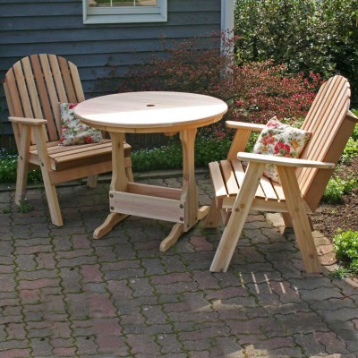 Cedar Fanback Bistro Set