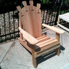 Cedar Wine Glass Adirondack Chair