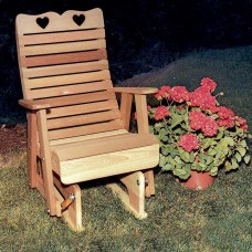 Cedar Royal Country Hearts Glider Chair