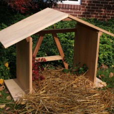 3' Cedar Manger with Open Back