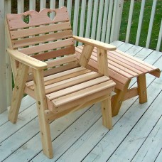 Cedar Country Hearts Patio Chair